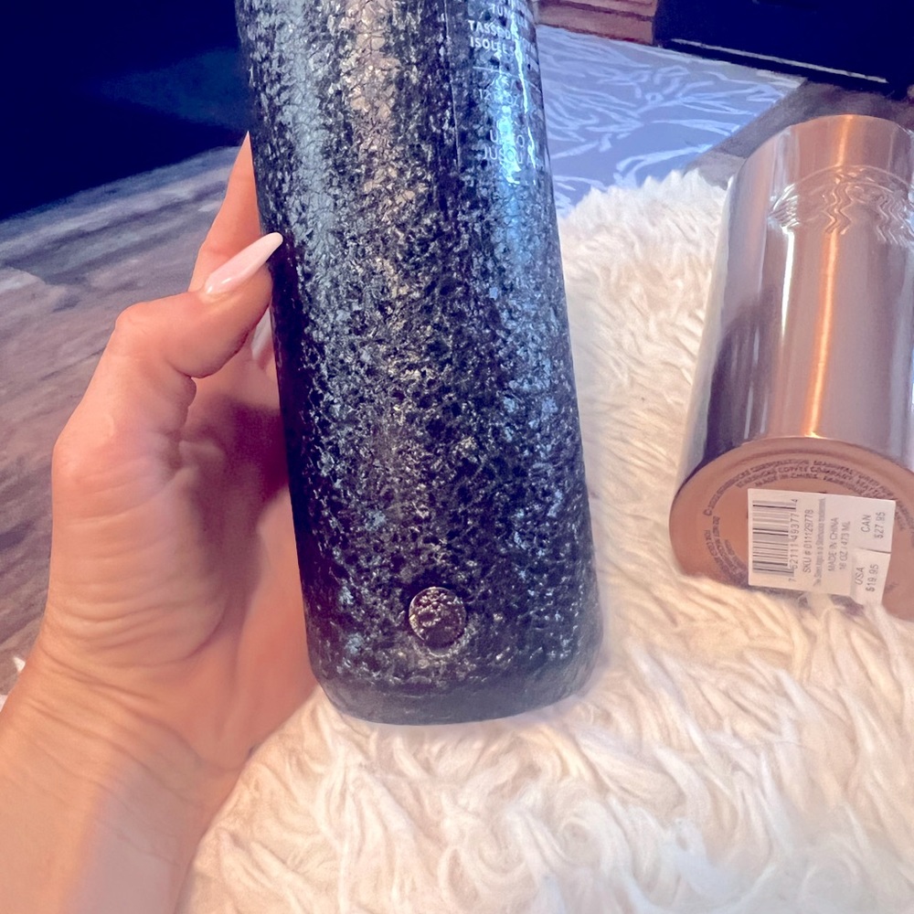 Starbucks black crackle cup RARE
